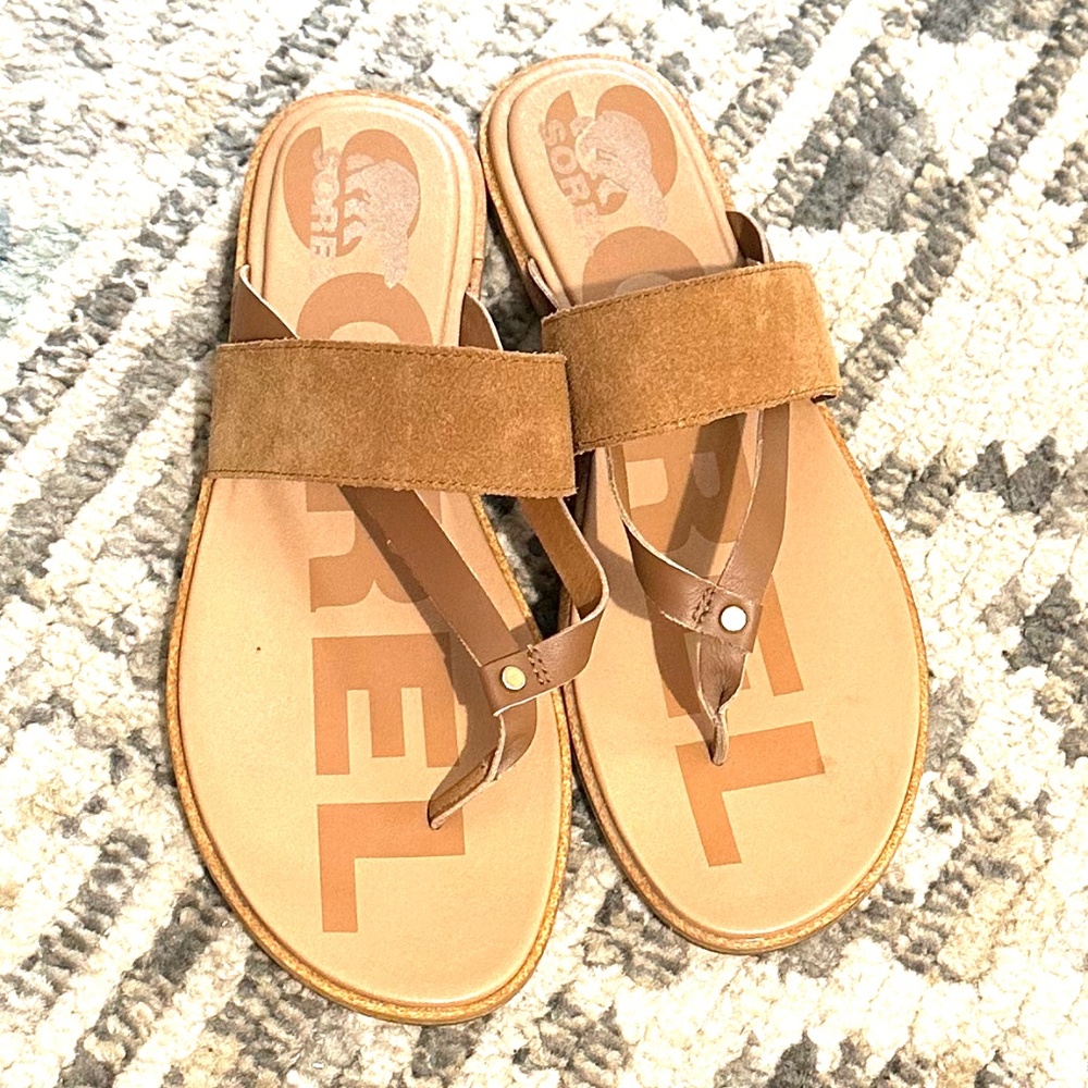 Sorel Leather Easy Sandals - Picture 2 of 4